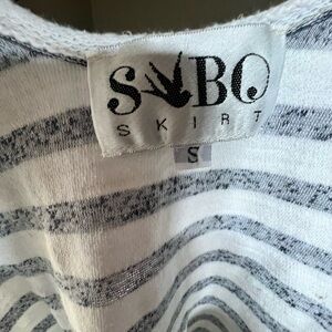 Sabo Skirt Monochrome Striped Top